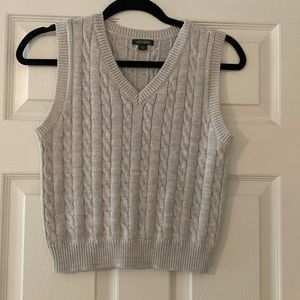 Gray lightweight sweater vest